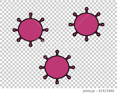 Illustration material of new coronavirus 81423968