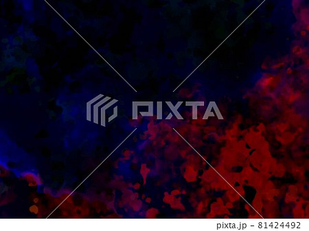 幻想的な赤い血の水彩テクスチャ背景 81424492