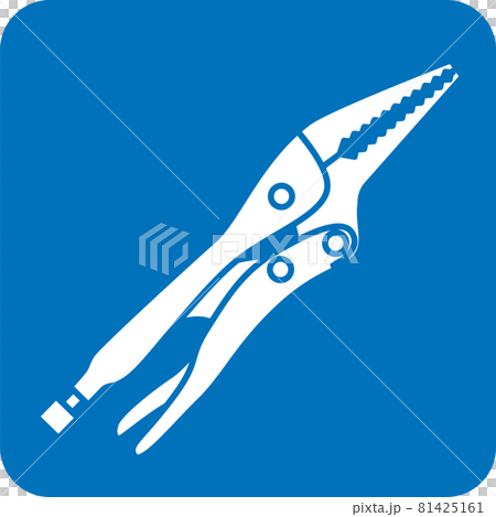 ロングノーズバイスプライヤーのピクトグラム 81425161
