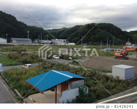 復興中の宮古市田老 81426241