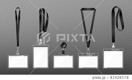 Badges on lanyards with lobster clasp or hooks 81426578