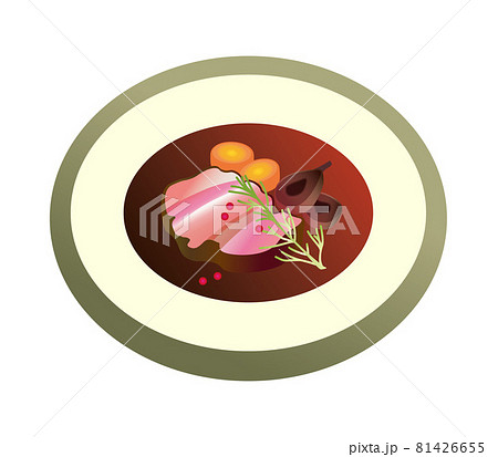 鴨のローストのイラスト 鴨のローストのイラスト 81426655