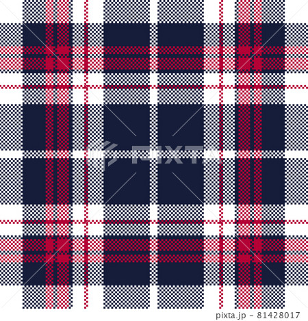 Pixel background vector design. Modern seamless pattern plaid. Square texture fabric. Tartan scottish textile. Beauty color madras ornament. 81428017