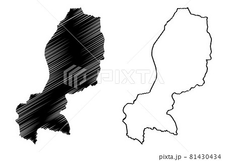 Western Province (Republic of Rwanda, Provinces of Rwanda) map vector illustration, scribble sketch Iburengerazuba map Western Province (Republic of Rwanda, Provinces of Rwanda) map vector illustration, scribble sketch Iburengerazuba map 81430434