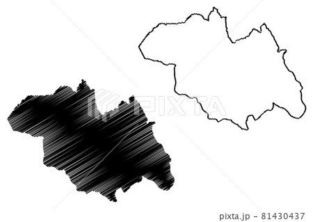Northern Province (Republic of Rwanda, Provinces of Rwanda) map vector illustration, scribble sketch Amajyaruguru map.. Northern Province (Republic of Rwanda, Provinces of Rwanda) map vector illustration, scribble sketch Amajyaruguru map.. 81430437