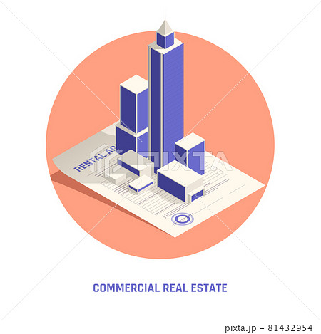 Real Estate Isometric Composition 81432954