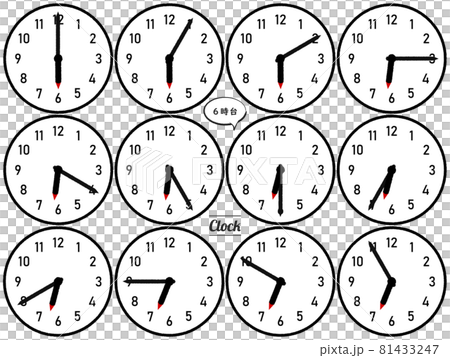 6 o'clock clock 81433247