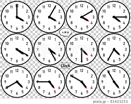 4 o'clock clock 81433253