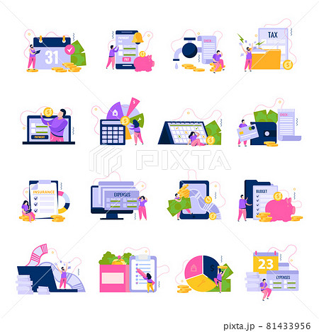 Monthly Payments Icons Collection Monthly Payments Icons Collection 81433956