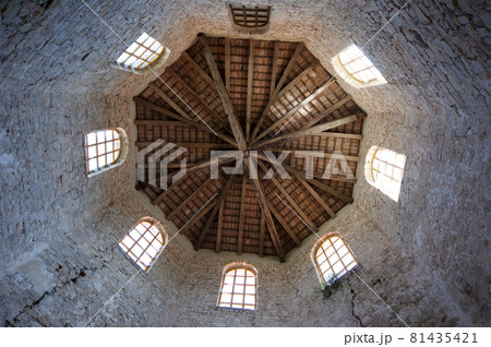 Euphrasian basilica, set in the belfry. Porec, Istria, Croatia. Included in the UNESCO World Heritage List 81435421