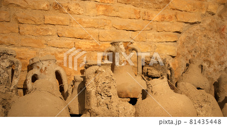 Roman amphora, Arena (colosseum) in Pula, Croatia Roman amphora, Arena (colosseum) in Pula, Croatia 81435448