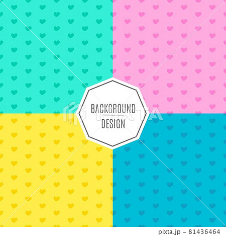 A set of vector patterns of patterns of bright cheerful colors. Templates for birthday celebrations, invitations for children, scrapbooking. Vector illustration. Bright backgrounds. 81436464