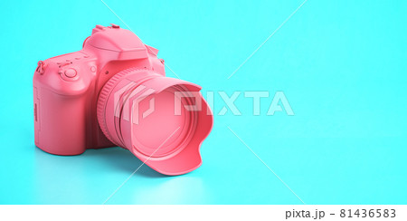 pink dslr camera