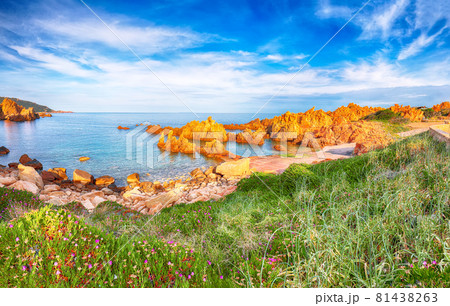 Gorgeous view of popular travel destination Costa Paradiso. Gorgeous view of popular travel destination Costa Paradiso. 81438263