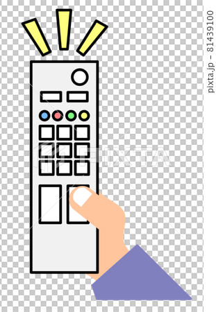 用指尖操作電視遙控器的插圖 81439100