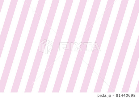 ピンク色のストライプ柄の背景。斜めのシマシマ模様。バレンタインイメージ。 81440698
