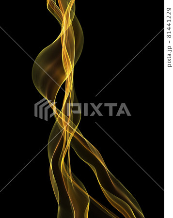 ライン：アブストラクト：黄 81441229