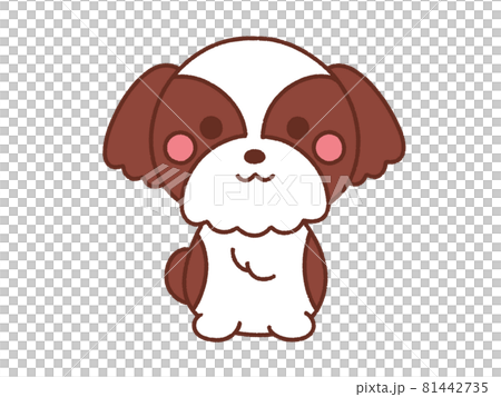 いぬ シーズー 2のイラスト素材