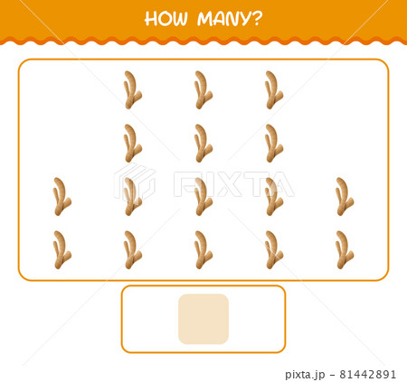 How many cartoon ginger. Counting game. Educational game for pre shool years kids and toddlers 81442891