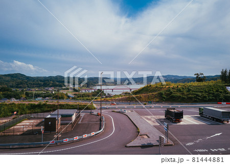 圏央道高滝湖PAの展望台からの景色 81444881