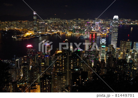 香港の夜景 81449701