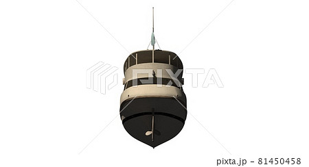 Steamship 3d illustration isolated on white background Steamship 3d illustration isolated on white background 81450458