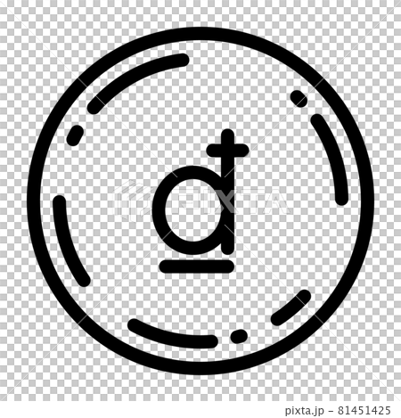 越南盾硬幣圖標矢量圖 81451425