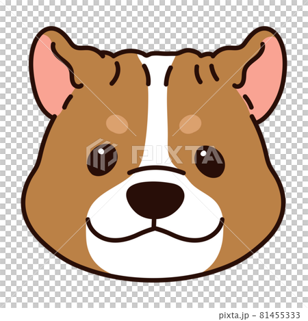 帶主線的簡單可愛的美國比特鬥牛犬臉圖 帶主線的簡單可愛的美國比特鬥牛犬臉圖 81455333