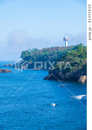 荒磯ふれあい公園周辺から、荒磯遊歩道、東尋坊、東尋坊タワーを望む(2021年8月末撮影) 荒磯ふれあい公園周辺から、荒磯遊歩道、東尋坊、東尋坊タワーを望む(2021年8月末撮影) 81455610