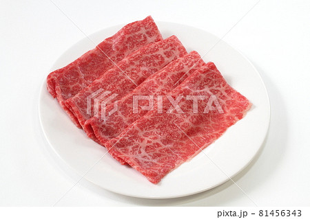 牛もも肉スライスすき焼き用(秋田県産黒毛和牛等級5) 牛もも肉スライスすき焼き用(秋田県産黒毛和牛等級5) 81456343