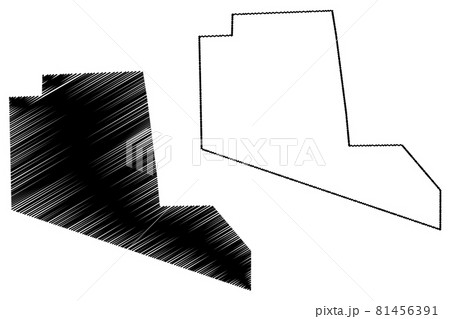 Togdheer region (Federal Republic of Somalia, Horn of Africa) map vector illustration, scribble sketch Togdheer map.. 81456391