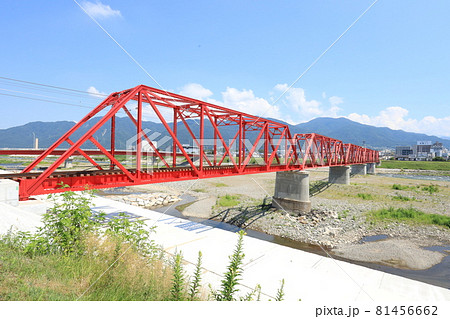 千曲川橋梁を渡る上田電鉄別所線 81456662