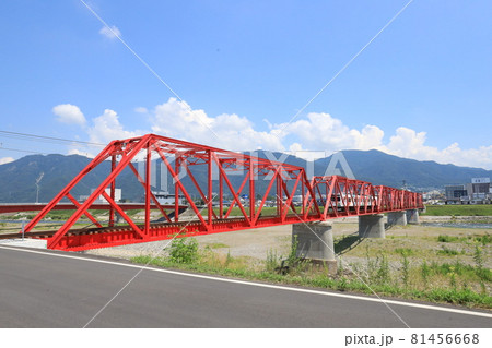 千曲川橋梁を渡る上田電鉄別所線 81456668