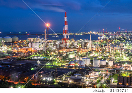 《三重県》四日市の工場夜景・コンビナート 81456714