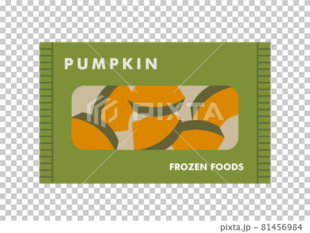 Illustration of frozen pumpkin 81456984