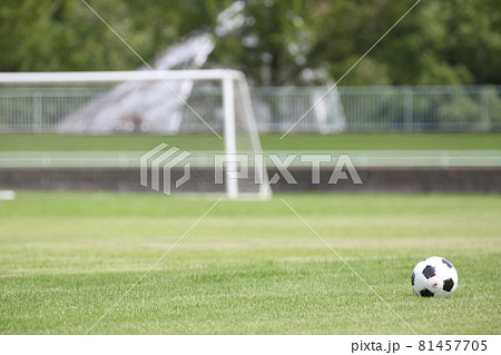 サッカーボールとゴール 81457705