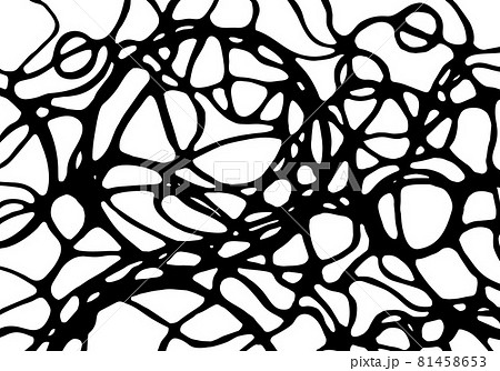 Neurographic lines sketch vector illustration. Abstract chaotic wavy curves pattern background. Hand drawn monochrome neuroart. Right Brain Drawing. Concept of subconscious mind. Neurographic lines sketch vector illustration. Abstract chaotic wavy curves pattern background. Hand drawn monochrome neuroart. Right Brain Drawing. Concept of subconscious mind. 81458653