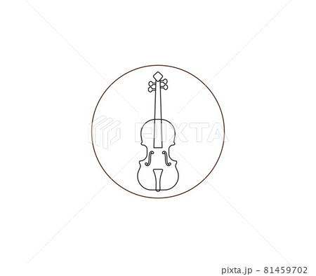 Music, string, violin icon. Vector illustration, flat design. 81459702
