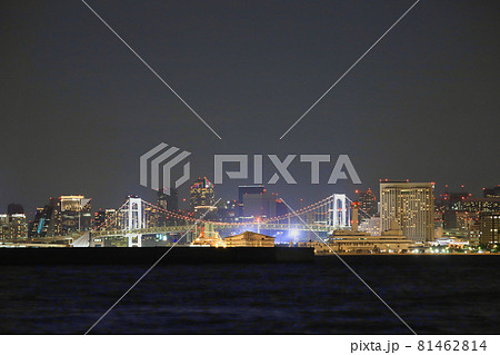 東京都　城南島海浜公園から望む東京都心夜景 81462814