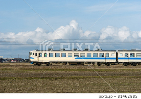 北陸本線　美川ー加賀笠間　JR西日本　475系　A05編成　①　クハ455-13（金沢）　山側 81462885