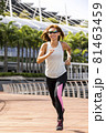 Athletic Asian Woman Running 81463459