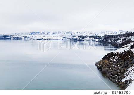 Oskjuvatn lake at Askja, central Iceland landmark 81463706