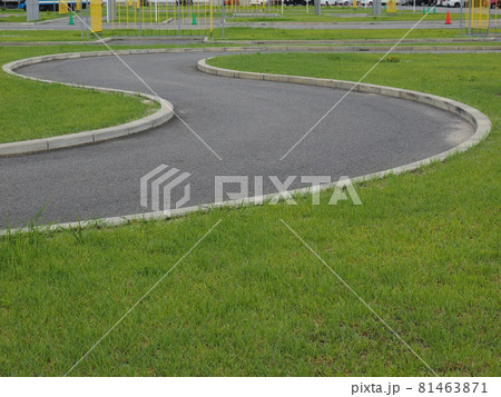 運転免許試験場　自動車学校（S字路） 81463871