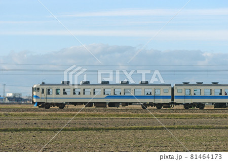 北陸本線 美川ー加賀笠間 JR西日本 475系 A07編成 ① クハ451-33(金沢) 山側 北陸本線 美川ー加賀笠間 JR西日本 475系 A07編成 ① クハ451-33(金沢) 山側 81464173