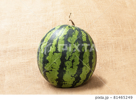 スイカ　西瓜　夏イメージ　すいか　イメージ素材 81465249