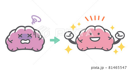 人間の脳が病気から回復するビフォーアフター 81465547