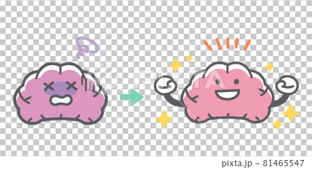 人間の脳が病気から回復するビフォーアフター 81465547