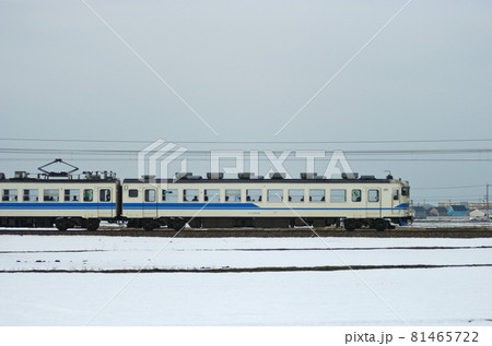 北陸本線　美川ー加賀笠間　JR西日本　475系　A24編成　③　クモハ475-51（金沢）　山側 81465722