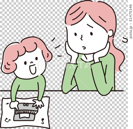 習い事がしたい子供とお金がない母親 81470346