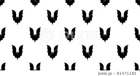 bat seamless pattern Halloween vector Vampire dracula ghost doodle cartoon illustration gift wrap paper design 81471185
